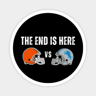 Browns versus Lions NFL Football Fans Funny Magnet
